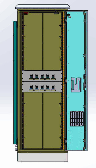 Verwarmer van het de Batterijip55 de Openluchtkabinet 240V AC van het lithiumijzer met de Modules van de 10 Stukkenbatterij