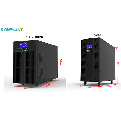 10-15KVA Online UPS-Systeemdsp Controle 3 Fase Hoge Frequentie 9KW